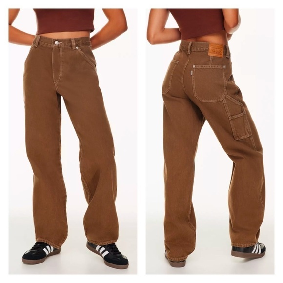 Levi's Dad Utility Jean in Garment Dye‎ Brown 24 - Picture 1 of 9